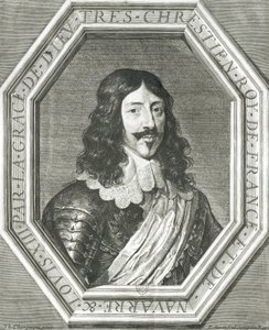 Ritratto di Luigi XIII (1601-43) incisione di Jean Morin da Philippe de Champaigne